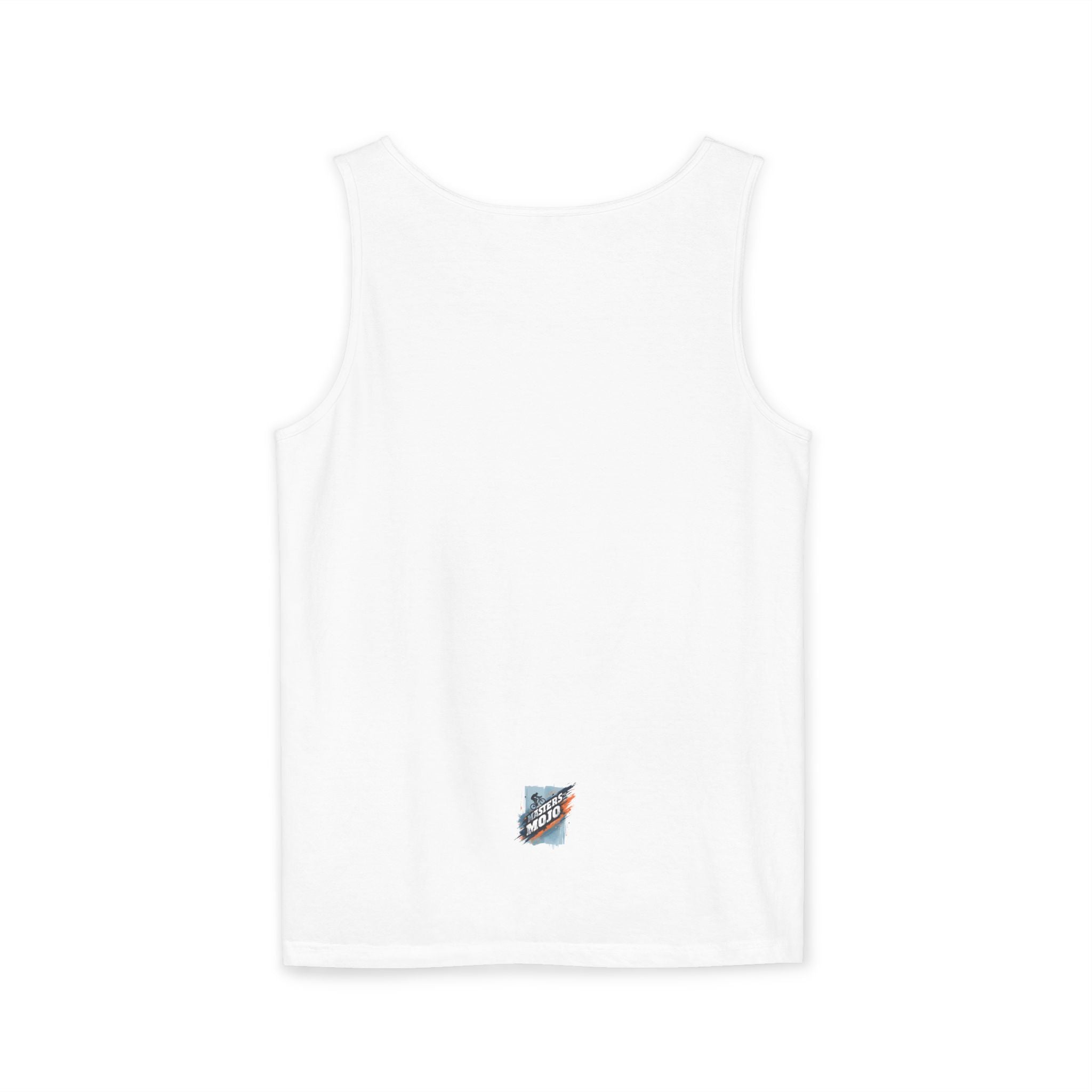 Masters Mojo Mountain Bike Tank Top - Relaxed Fit 100% Cotton with Brush-Stroke Graphic