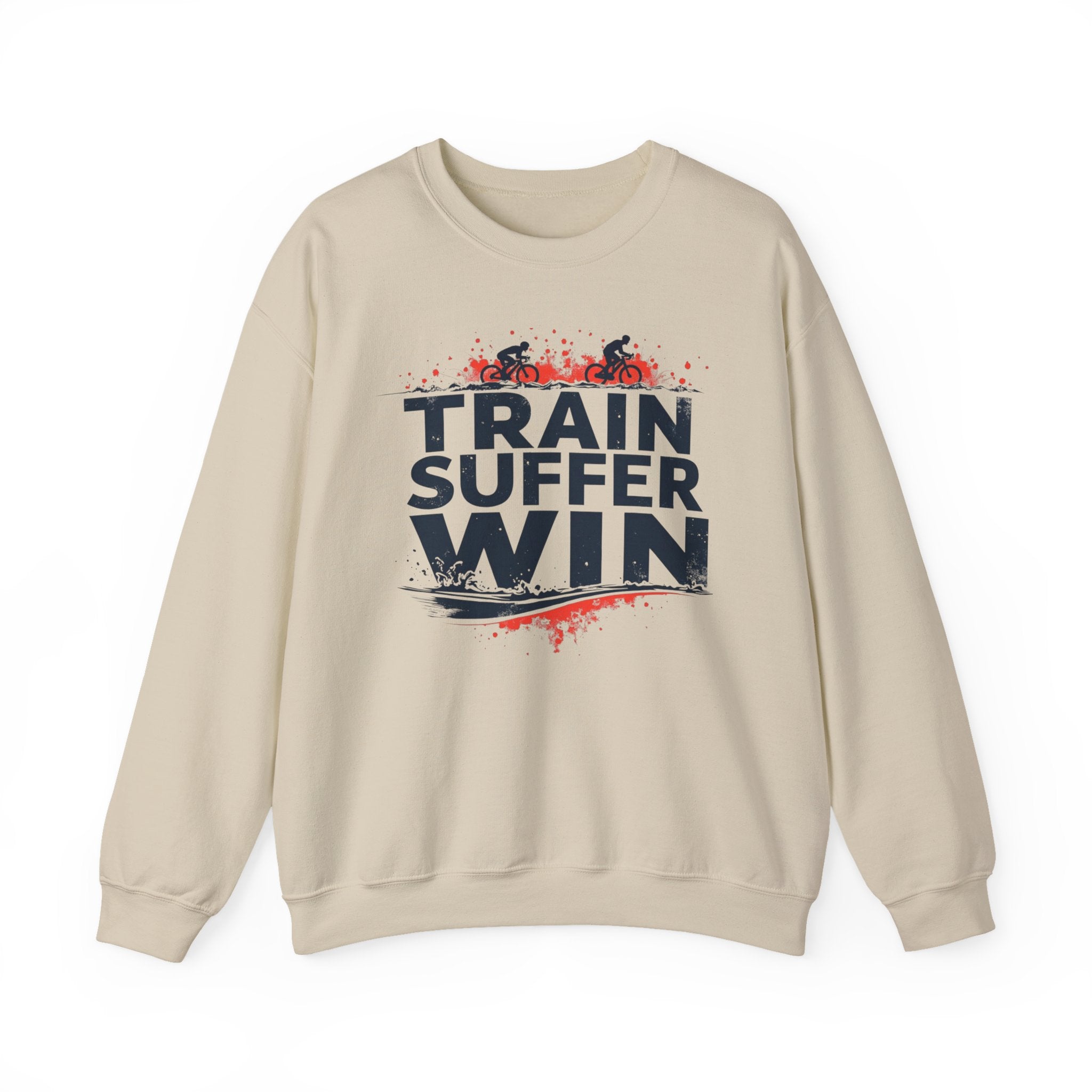 Workout Sweatshirt - "Train Suffer Win" Motivational Crewneck