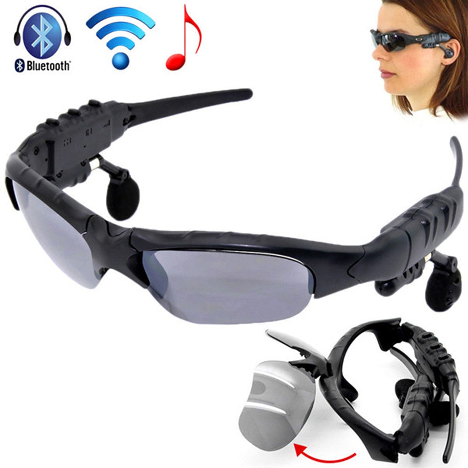 Multifunctional Camera Sunglasses with Video Recording for Sports Enthusiasts