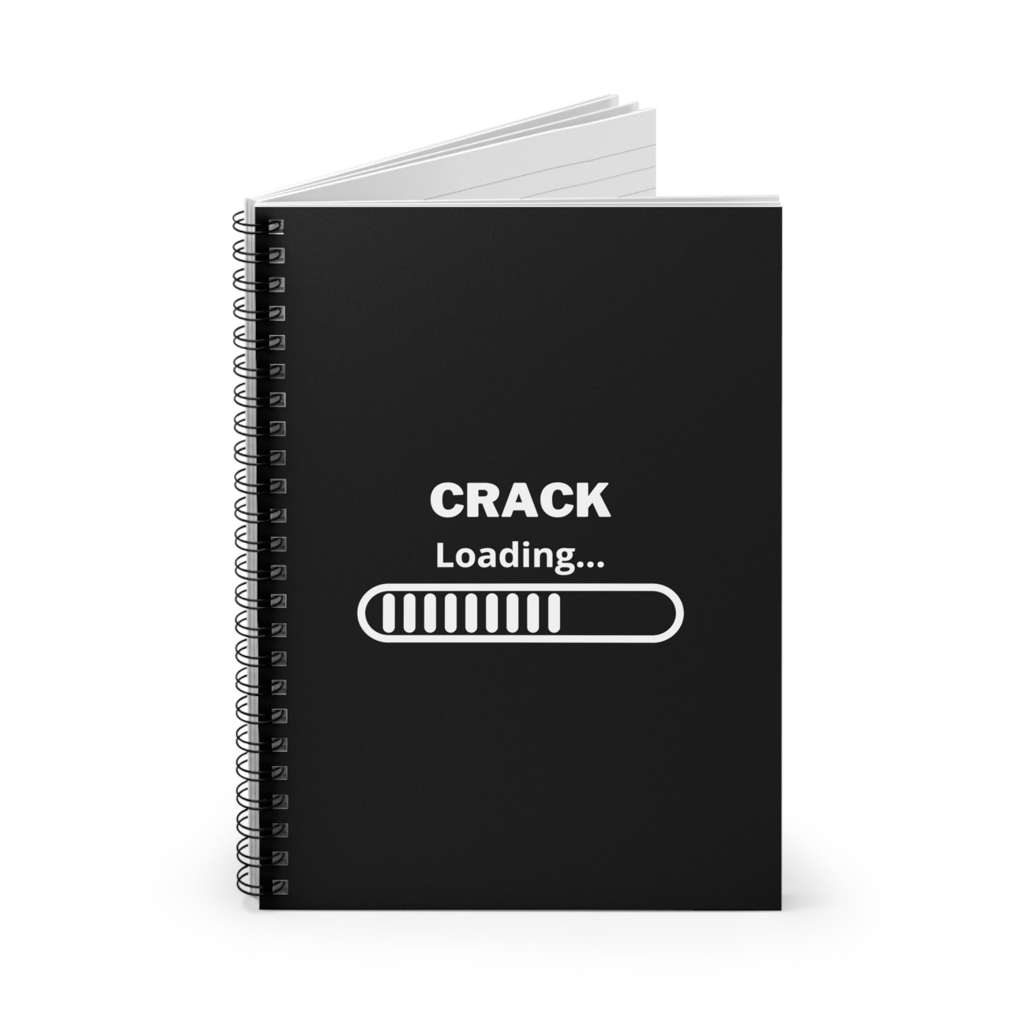 Triathlete Crack Loading Notebook with Spiral Binding and Motivational Design