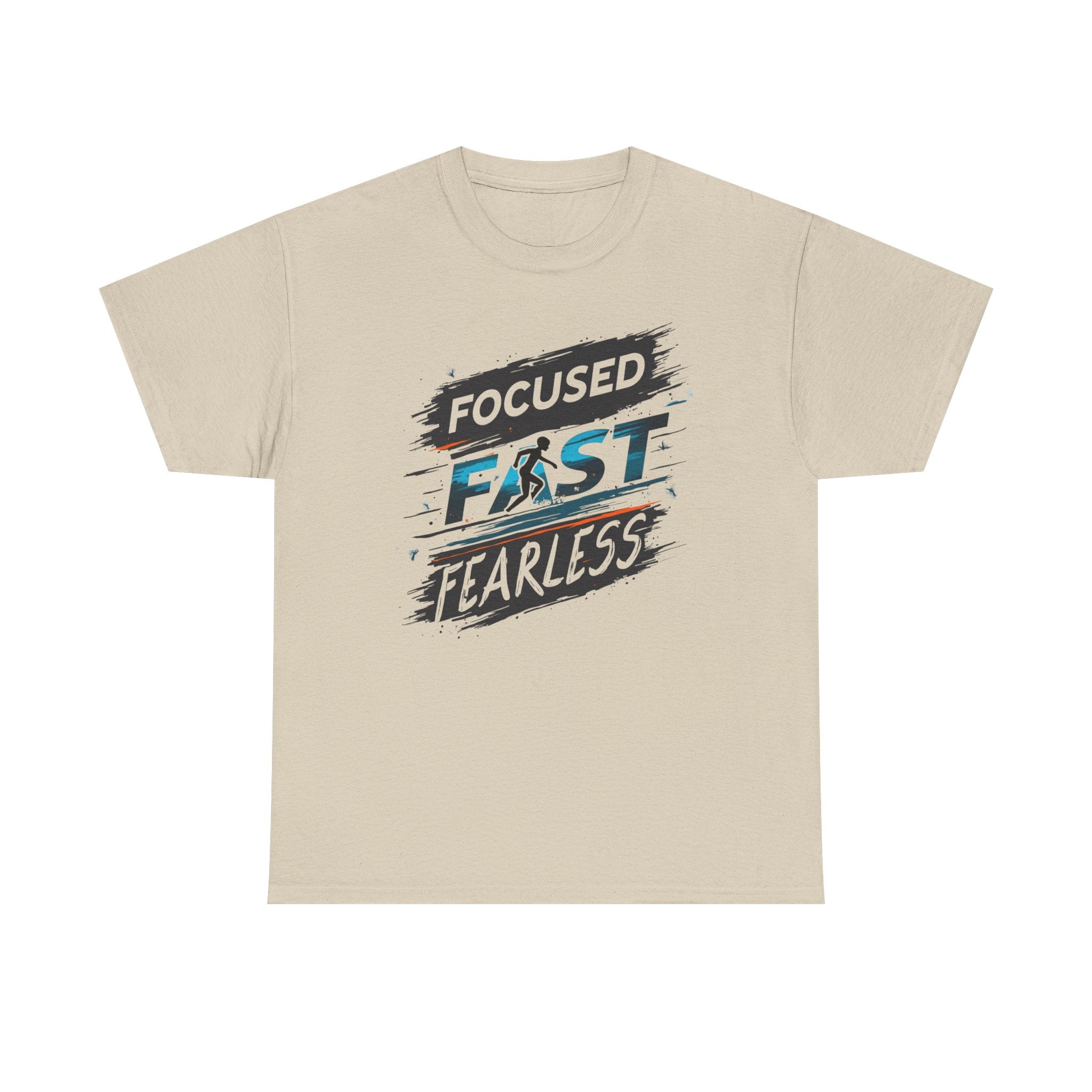 Unisex Motivational Workout Tee - Heavy Cotton Gym Shirt for Fitness Enthusiasts, Ethically Sourced, Machine Washable