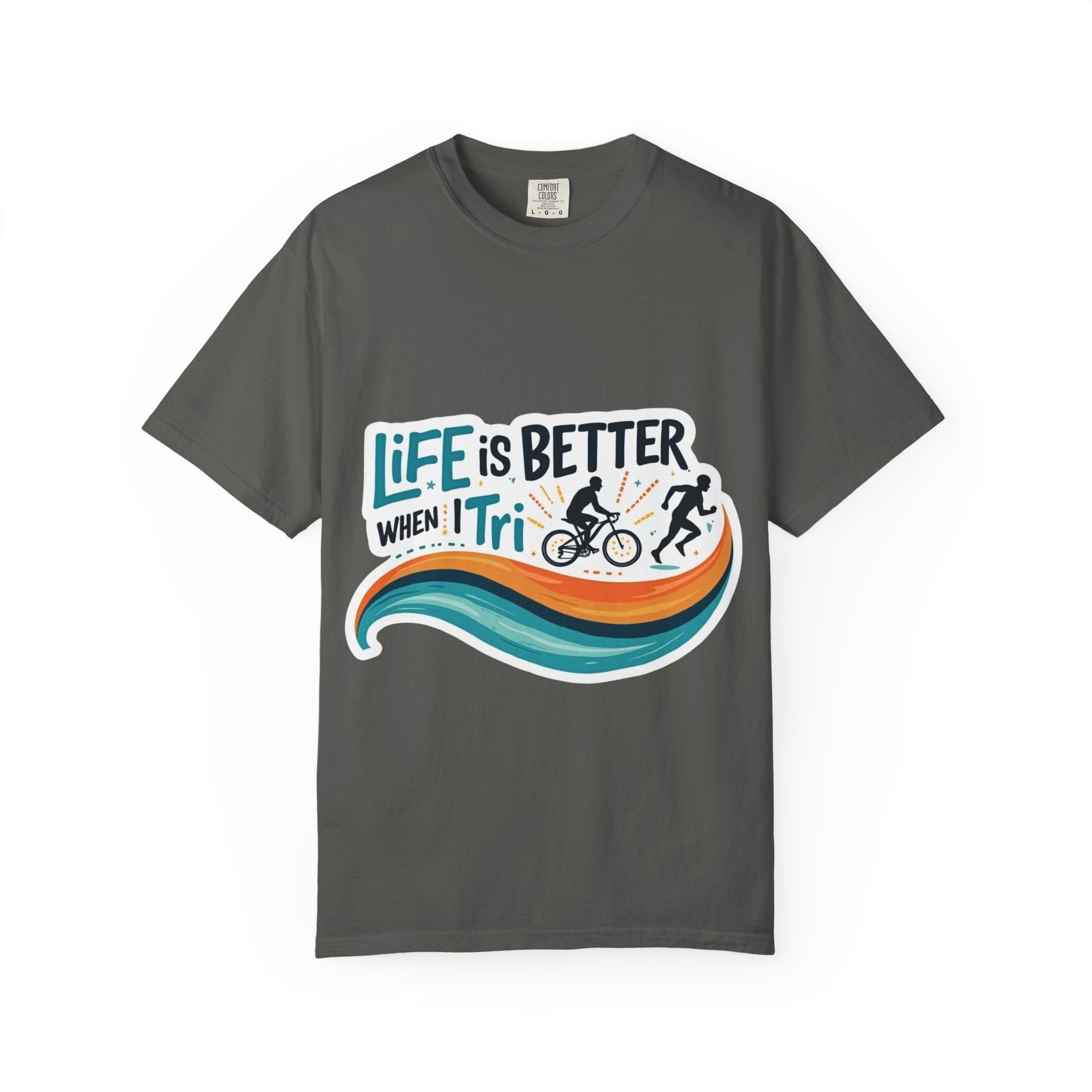 Unisex Triathlon Tee - Perfect for Athletes, Sporty Gift, Fitness Shirt, Cycling Apparel, Outdoor Adventure Wear