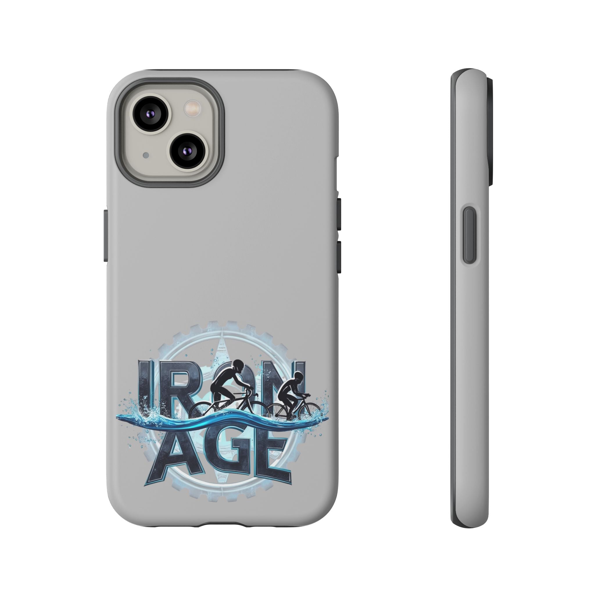 Iron Age Triathlon Phone Case - Impact Resistant Dual-Layer Protection for iPhone 17, Wireless Charging Compatible