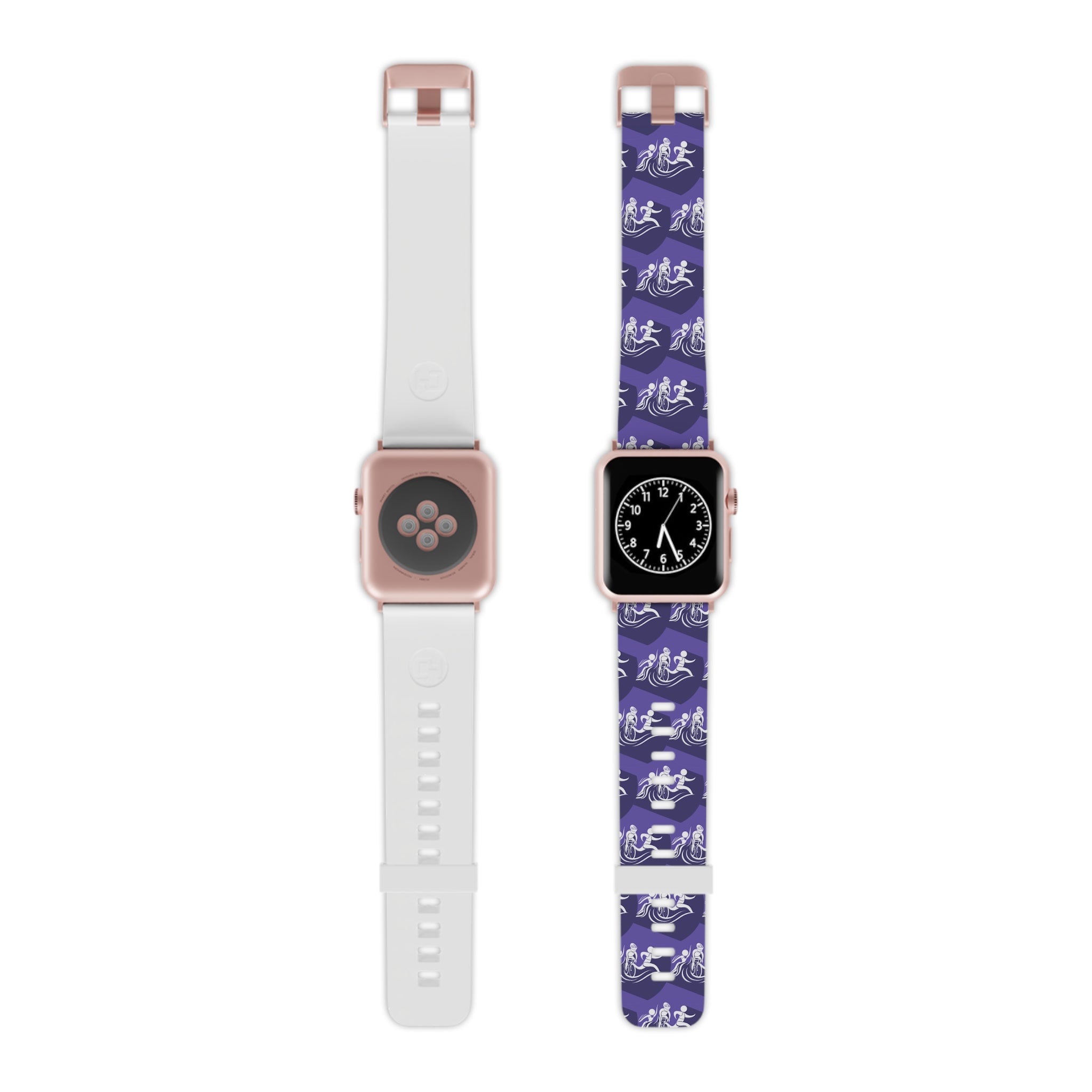 Correa de reloj para Apple Watch Triathlon Glory Trifecta: nadar, andar en bicicleta, correr 