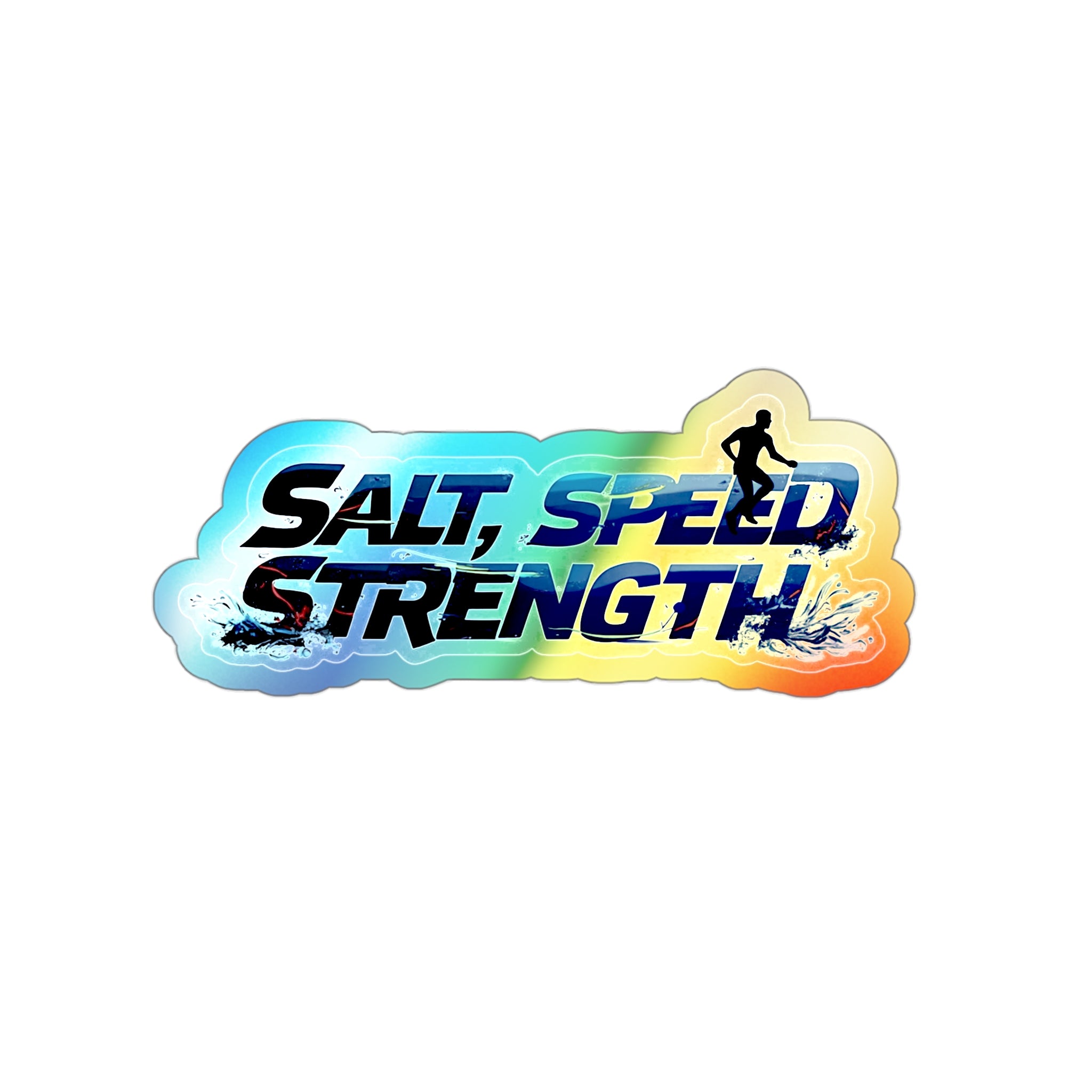 Holographic Sports Stickers, Colorful Die-Cut Vinyl Decals for Skateboards, Gear, Gifts, Motivation