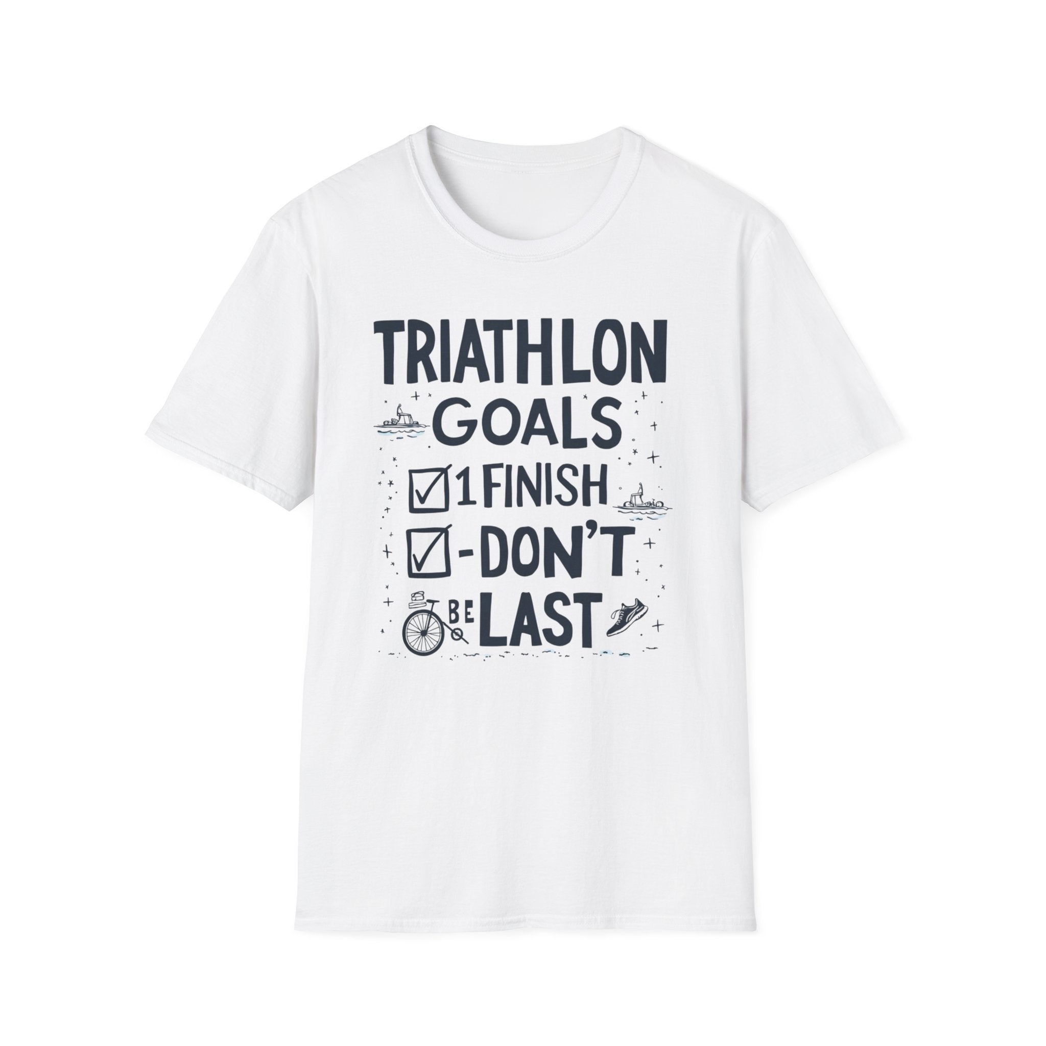 Triathlon Goals Unisex T-Shirt | Fitness Motivation, Sporty Apparel, Running Gift, Exercise Top, Active Wear