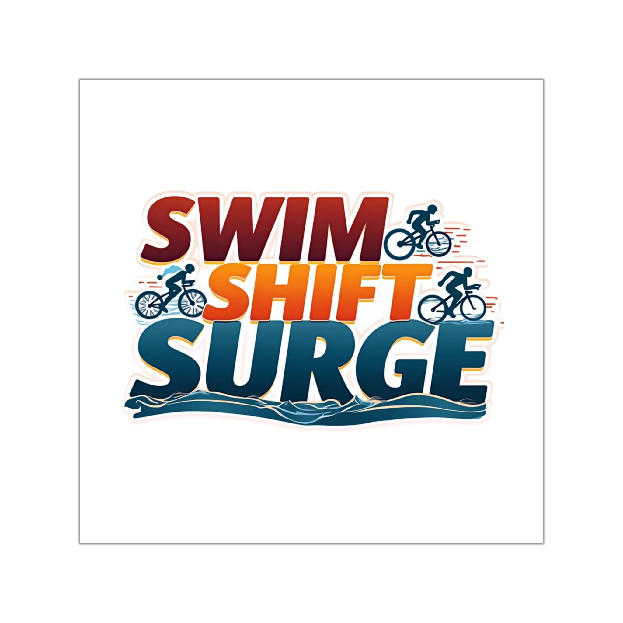 Triathleten-Vinyl-Aufkleber – hochwertiger, wasserfester Klebstoff für Ausrüstung und Dekoration, REACH-zertifizierte individuelle Designs für Sportmotivation und Geschenke 