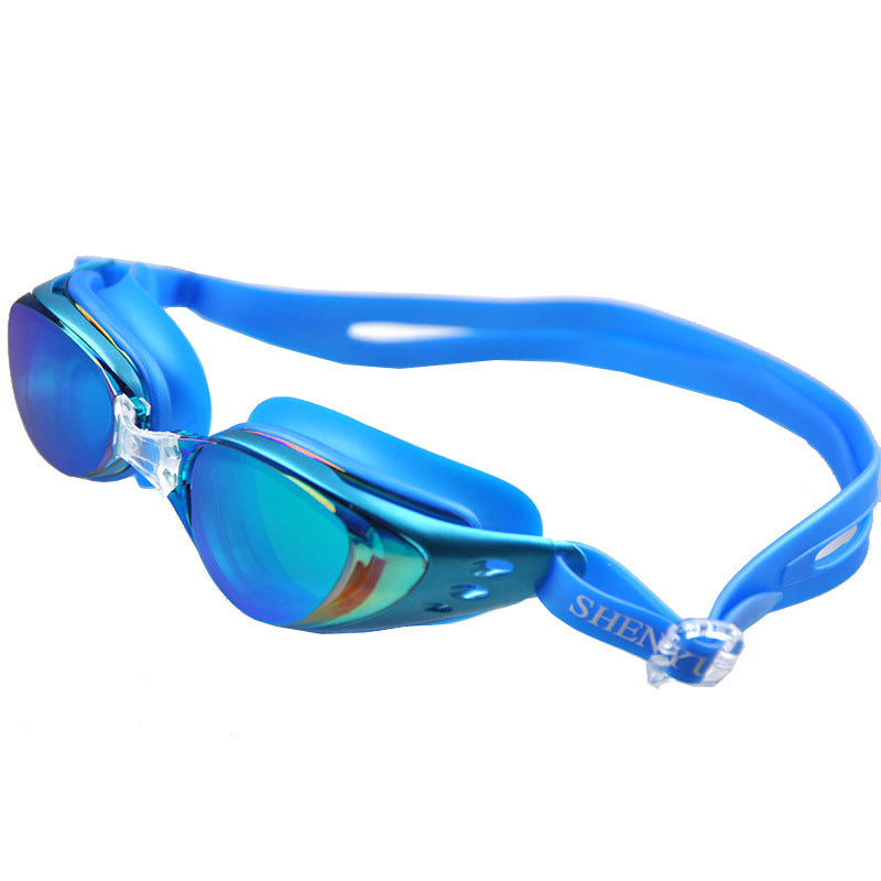 Waterproof And Anti-Fog  Coated Flat Swimming Goggles