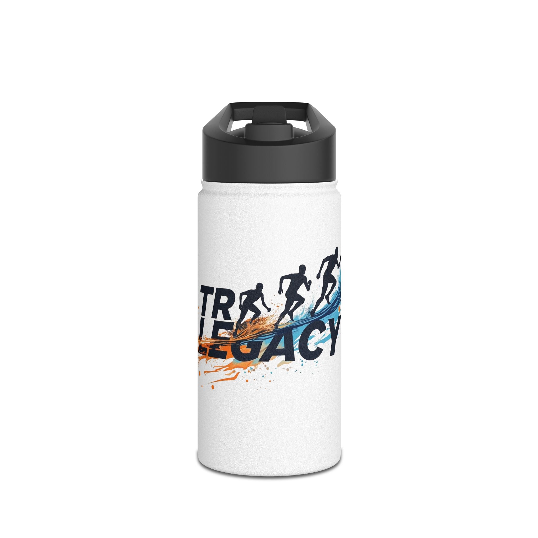 Stainless Steel Triathlon Insulated Water Bottle - 12oz/18oz/32oz Portable Hydration