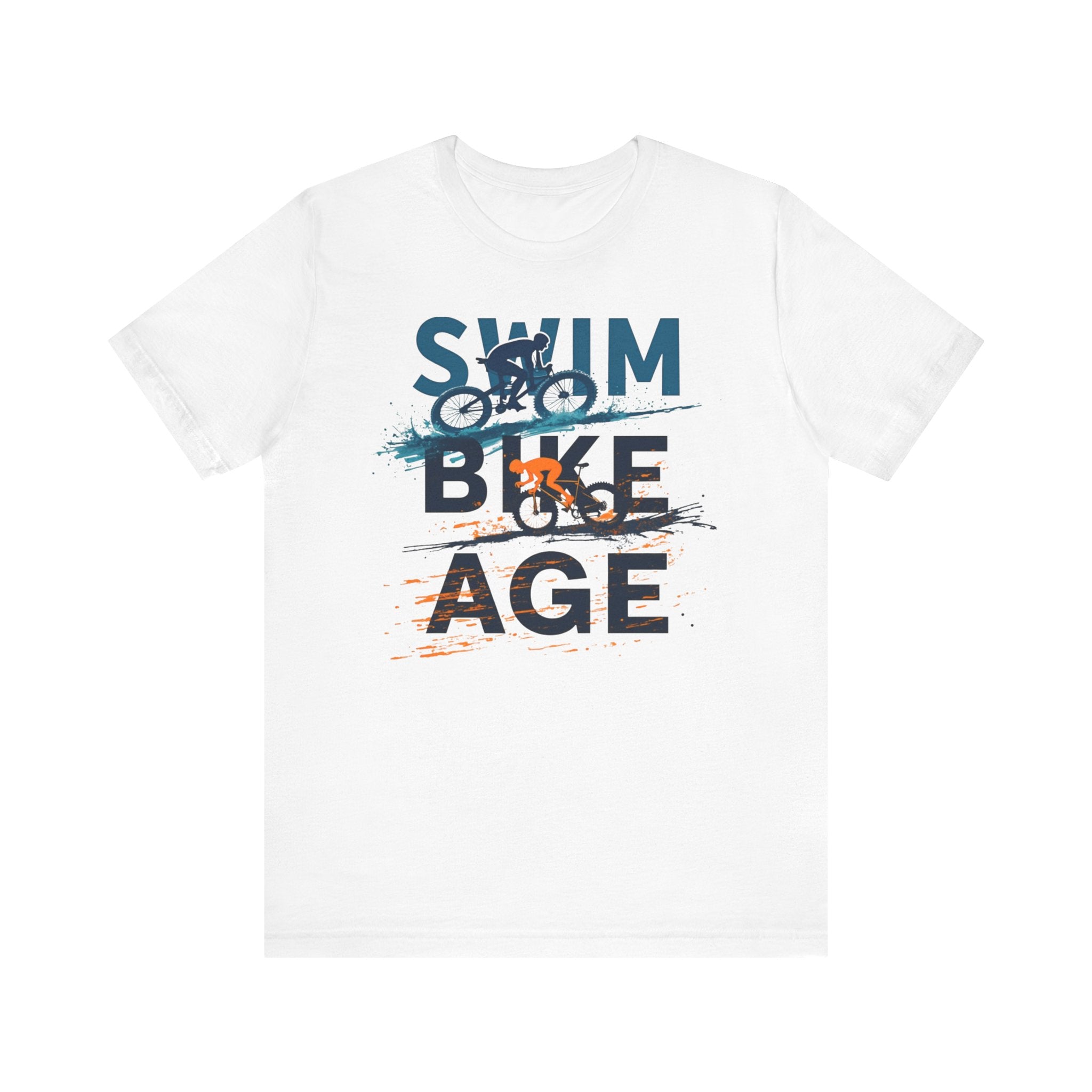 Triathlon Sport T-Shirt - Swim Bike Age Graphic Tee