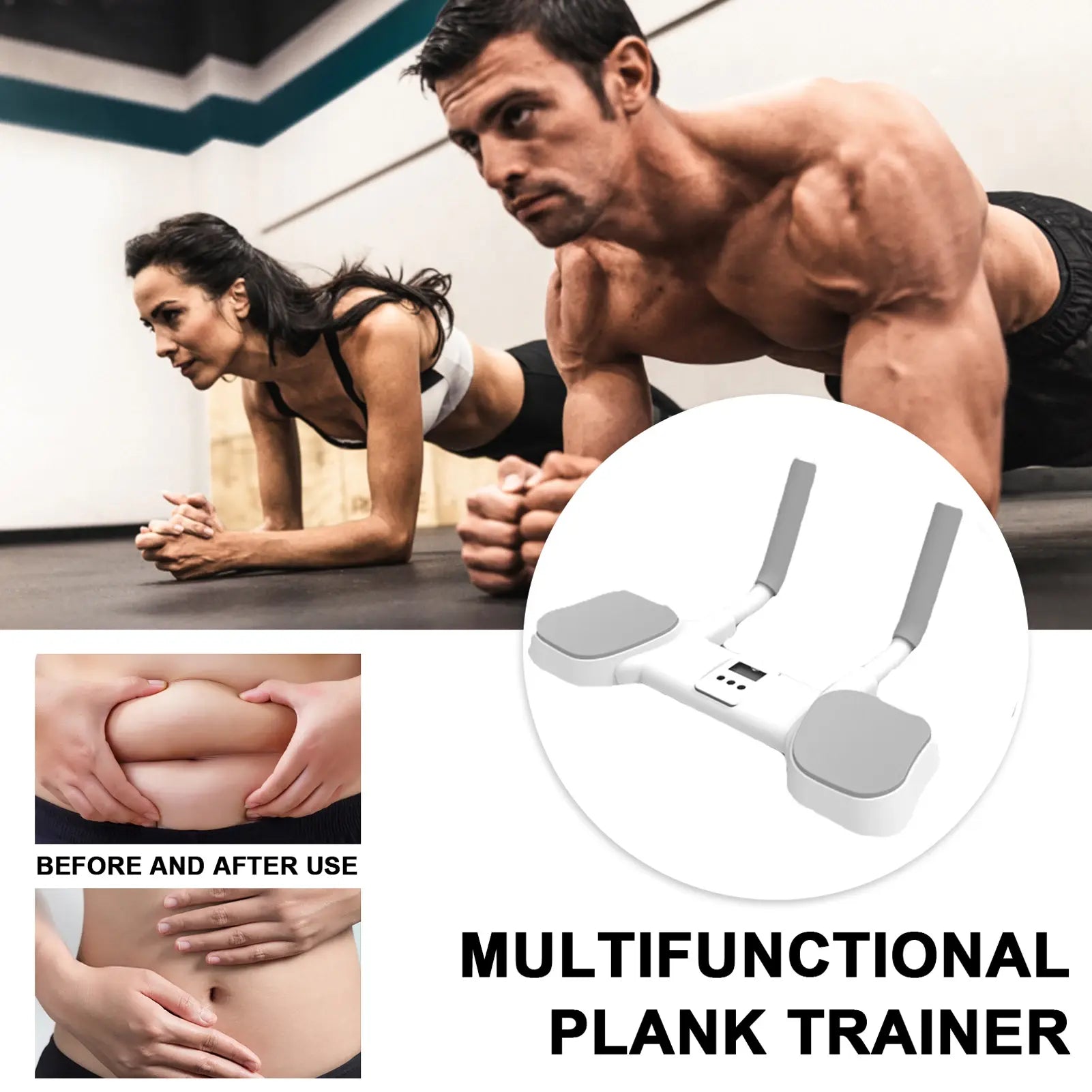 Advanced Plank Abdominal Muscle Trainer for Core Strength and Fitness