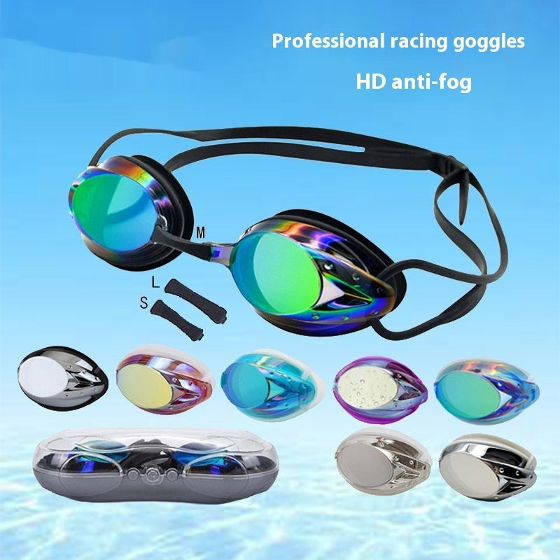 Anti-fog HD Waterproof Professional Competitive Swimming Goggles