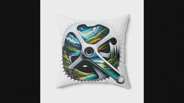 Triathlon Decorative Pillow — Cycling Gear for Triathletes — animated product preview