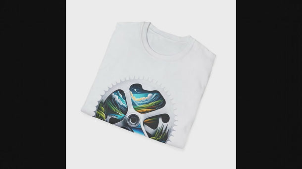 Unisex Cycling Adventure T-Shirt — Cycling Gear for Triathletes — animated product preview
